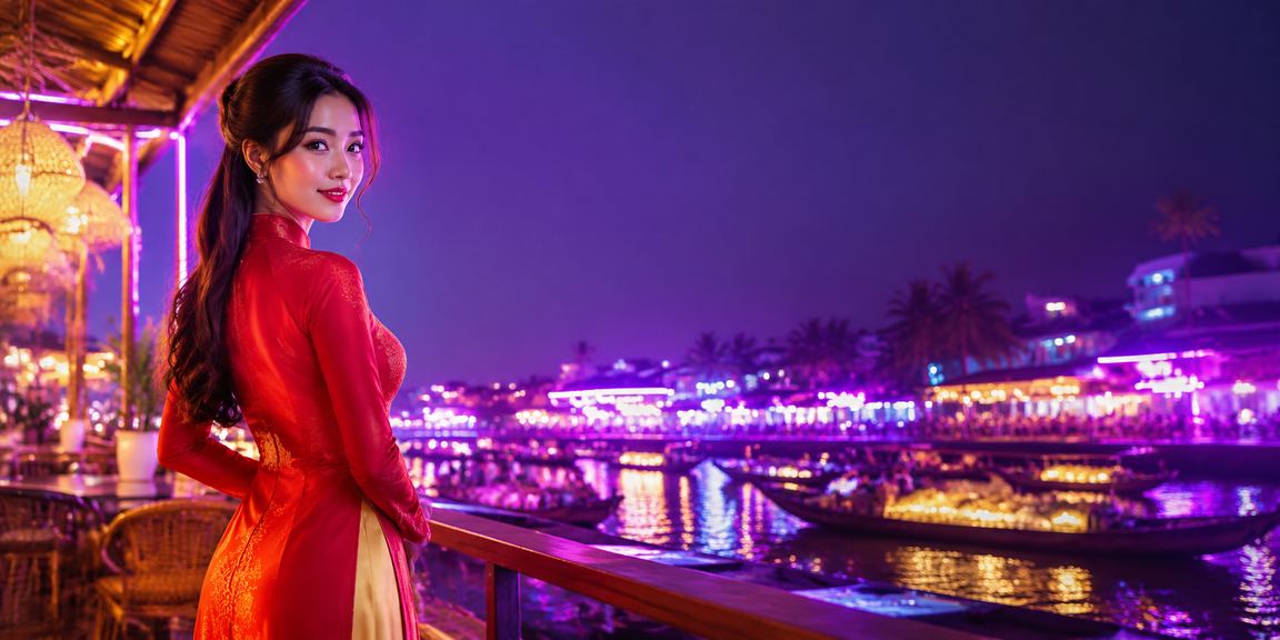 Người phụ nữ mặc áo dài tại Cần Thơ tham gia cá cược trực tuyến trên điện thoại