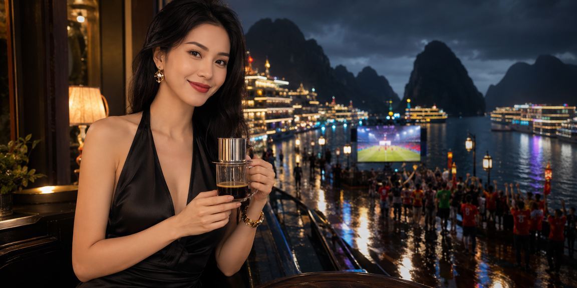 Người dùng Việt Nam kiểm tra tài khoản cá cược trực tuyến tại khu vực vịnh Hạ Long